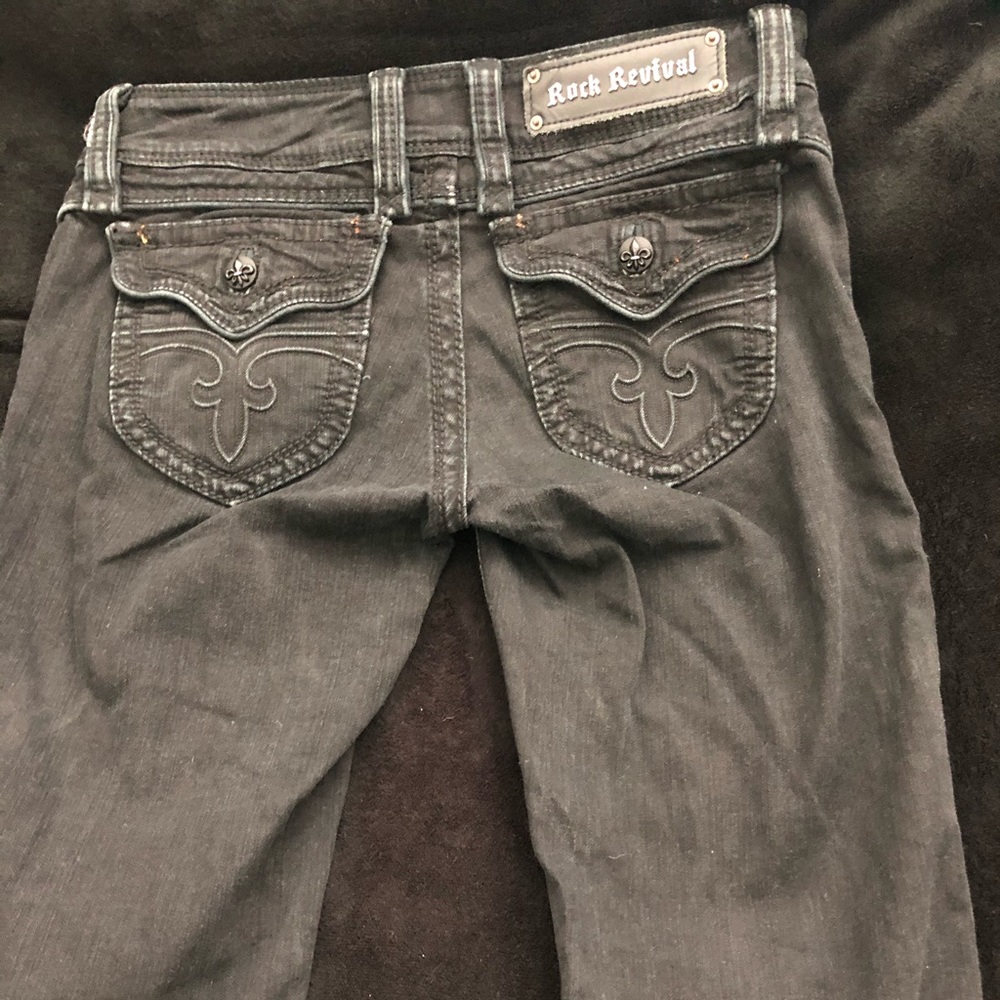 EUC Rock Revival Elizabeth Wide Leg size 27 - Picture 7 of 9